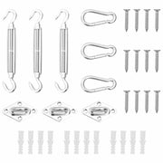 Zubehörset für Sonnensegel 9 Teile Edelstahl