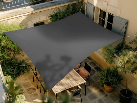 Voile d'ombrage rectangulaire PEHD